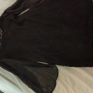 Connected Apparel Elegant Black Long Sleeve Dress